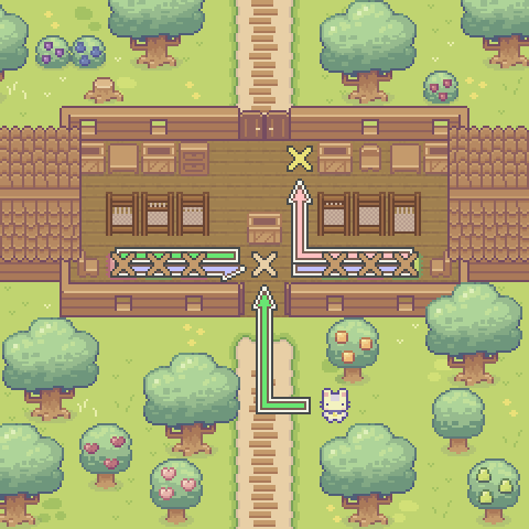 Map overview and path