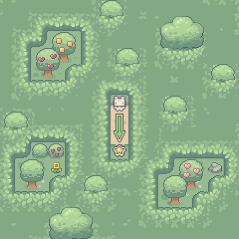 Map overview and path