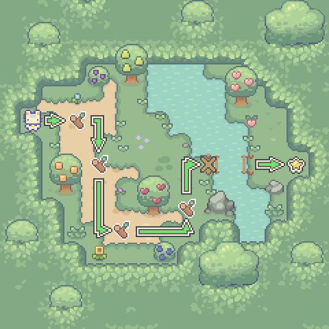 Map overview and path